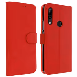 Housse - AVIZAR - Huawei P Smart Z/Y9 Prime 2019 - Étui Porte-carte - Coque Souple - Rouge
