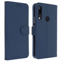 Housse - AVIZAR - Huawei P Smart Z/Y9 Prime 2019 - Étui Folio - Coque souple - Bleu nuit