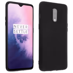 Coque - AVIZAR - Oneplus 7 - Silicone gel souple - Noir - Protection chocs et rayures