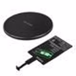 Chargeur Qi - Pack Chargeur - Micro-USB - Charge rapide - Compatible USB-C - Noir