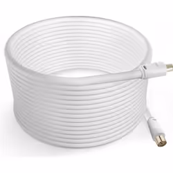 Câble Antenne TV - LINQ - Mâle Femelle - 10m - Coaxial 9.5mm - PVC Blanc