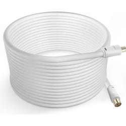 Câble Antenne TV - LINQ - Mâle Femelle - 10m - Coaxial 9.5mm - PVC Blanc