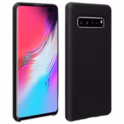 Coque de protection - AVIZAR - Samsung Galaxy S10 Plus - Silicone semi-rigide - Soft Touch - Noir