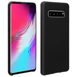 Coque de protection - AVIZAR - Samsung Galaxy S10 Plus - Silicone semi-rigide - Soft Touch - Noir