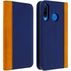 Housse - AVIZAR - P30 Lite - Éco-cuir - Fonction support - Rangement carte bleu nuit