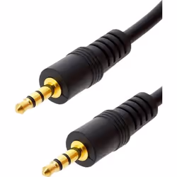 Câble Audio - LINQ - Mâle-Mâle 3.5 mm - 5m - Son stéréo - Noir
