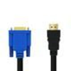 Adaptateur vidéo HDMI vers VGA - LinQ - 18m - 1920x1080p - Noir - Mâle vers Mâle