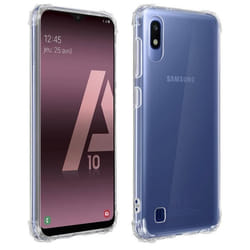 Coque - FOREVER - Samsung Galaxy A10 - Protection Antichoc - Coins Renforcés - Silicone Transparent Blanc