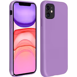 Coque de protection - AVIZAR - iPhone 11 - Silicone semi-rigide - Finition Soft Touch - Violet