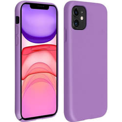 Coque de protection - AVIZAR - iPhone 11 - Silicone semi-rigide - Finition Soft Touch - Violet