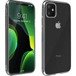 Pack de protection - AVIZAR - iPhone 11 - Silicone gel - Verre trempé - Transparent