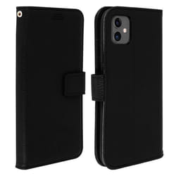 Housse iPhone 11 - AVIZAR - Étui Folio - Silicone gel - Noir - Support Vidéo