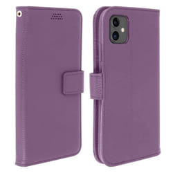 Housse iPhone 11 - AVIZAR - Étui Folio - Violet - Silicone gel - Support Vidéo
