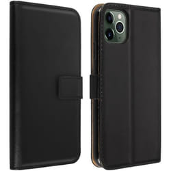 Housse iPhone 11 Pro - AVIZAR - Cuir Véritable - Antichoc - Support Vidéo - 2 Porte-cartes