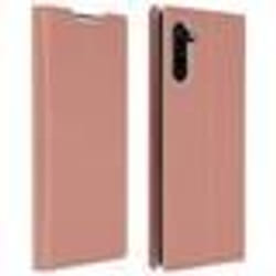 Housse pour Samsung Galaxy Note 10 - AVIZAR - Porte-carte - Éco-cuir - Rose gold - Support vidéo