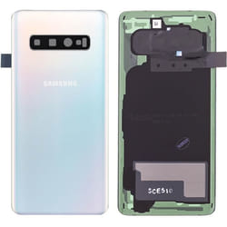 Cache batterie - Samsung - Galaxy S10 - Original - Blanc - Façade arrière