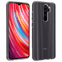 Coque Xiaomi Redmi Note 8 Pro Silicone Gel Flexible Résistant - Transparent Blanc