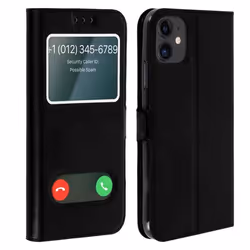 Housse iPhone 11 - AVIZAR - Coque Souple - Protection Intégrale - Fonction Support - Noir