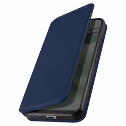 Étui pour Xiaomi Mi A3 - AVIZAR - Porte-carte Support Vidéo Clapet Magnétique - Bleu Nuit