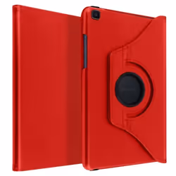 Étui Galaxy Tab A 8.0 2019 - AVIZAR - Protection Intégrale - Support Rotatif 360° - Rouge - Coque Rigide