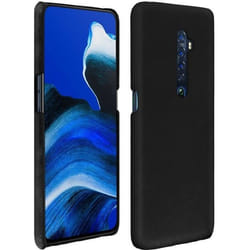 Coque - AVIZAR - Oppo Reno 2 - Protection Rigide - Aspect Cuir Vintage - Noir