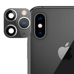 Faux Appareil Photo - Apple - iPhone 11 Pro - Lentille en Verre Noir - Protection contre les rayures - 70 g