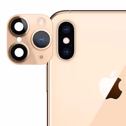Faux Appareil Photo - Apple - iPhone 11 Pro - Lentille en Verre - Doré Jaune - Protection Rayures