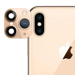 Faux Appareil Photo - Apple - iPhone 11 Pro - Lentille en Verre - Doré Jaune - Protection Rayures