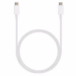 Câble USB type C vers USB type C 100W Charge Synchro 1m Original Samsung Blanc