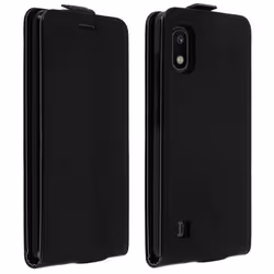 Étui pour Samsung Galaxy A10 - AVIZAR - Clapet Vertical - Noir - Coque Rigide - Compartiment Carte