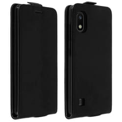 Étui pour Samsung Galaxy A10 - AVIZAR - Clapet Vertical - Noir - Coque Rigide - Compartiment Carte