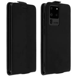Étui pour Samsung Galaxy S20 Ultra - Protection Éco-cuir - Clapet Vertical - Porte-carte - Noir