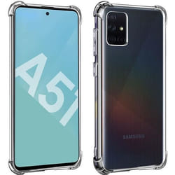 Coque - AVIZAR - Samsung Galaxy A51 - Silicone Flexible - Transparent - Protection Chocs