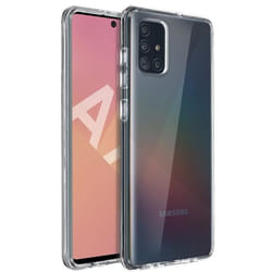 Coque - AVIZAR - Samsung Galaxy A71 - Rigide - Antichocs - Transparent Blanc
