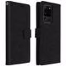 Housse pour Samsung Galaxy S20 Ultra - AVIZAR - Vintage Noir - Porte-carte - Support Vidéo - Coque Souple