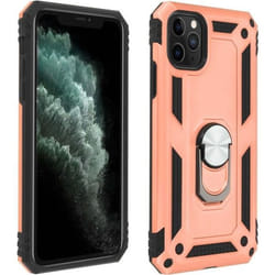 Coque - AVIZAR - iPhone 11 Pro Max - Antichoc - Bi-matière - Support Vidéo Rose Gold