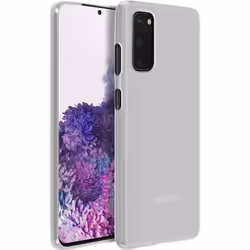 Coque - AVIZAR - Samsung Galaxy S20 - Silicone Gel - Ultra fine - Blanc Givré