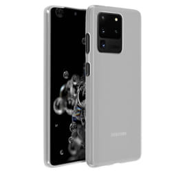 Coque - AVIZAR - Galaxy S20 Ultra - Silicone Gel Flexible - Ultra-fine - Blanc Givré