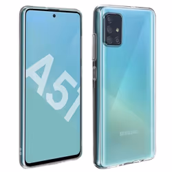 Coque et film de protection - AVIZAR - Samsung Galaxy A51 - Silicone Souple - Verre Trempé 9H - Transparent