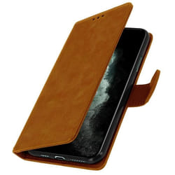 Étui pour iPhone 11 Pro Max - AVIZAR - Chesterfield - Marron - Portefeuille avec Support Vidéo