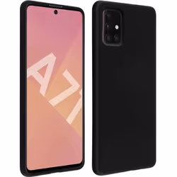 Coque de protection - AVIZAR - Samsung Galaxy A71 - Silicone semi-rigide - Soft Touch - Noir