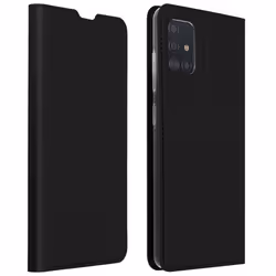 Housse pour Samsung Galaxy A51 - DUX DUCIS - Étui Folio - Éco-cuir - Support Vidéo - Noir