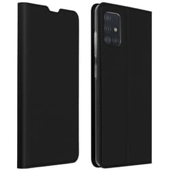 Housse pour Samsung Galaxy A51 - DUX DUCIS - Étui Folio - Éco-cuir - Support Vidéo - Noir
