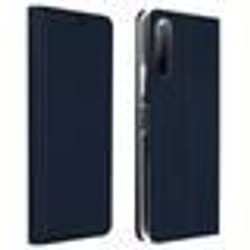 Housse - Sony - Xperia 10 II - Éco-cuir - Support vidéo - Porte-carte - Bleu nuit