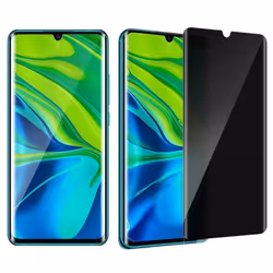 Film Xiaomi Mi Note 10/Note 10 Pro Anti-espion Verre Trempé Transparent Noir