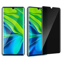 Film Xiaomi Mi Note 10/Note 10 Pro Anti-espion Verre Trempé Transparent Noir