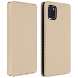 Housse pour Samsung Galaxy Note 10 Lite Étui Folio Portefeuille Fonction Support doré