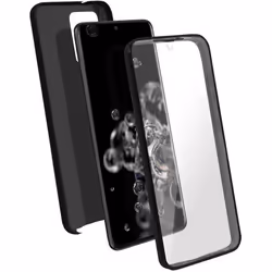 Coque intégrale - AVIZAR - Samsung Galaxy S20 Ultra - Arrière Rigide - Avant Souple - Compatible Qi