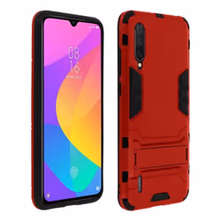 Coque - AVIZAR - Xiaomi Mi 9 Lite - Protection Antichoc - Support Vidéo - Rouge