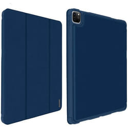 Étui iPad Pro 11 2020 - Dux Ducis - Éco-cuir - Bleu Nuit - Support Vidéo/Clavier - Mise en Veille